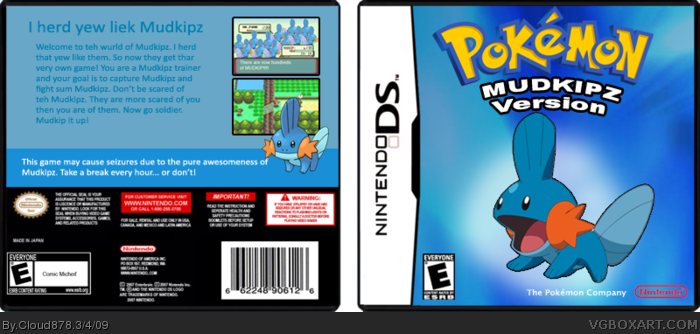 Pokemon: Mudkipz Version box art cover