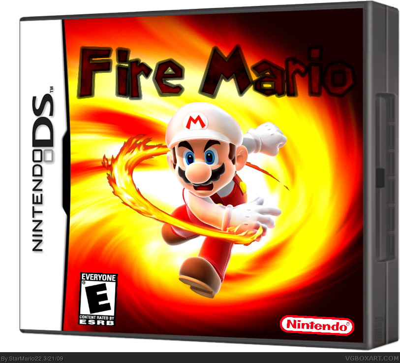 Fire Mario box cover