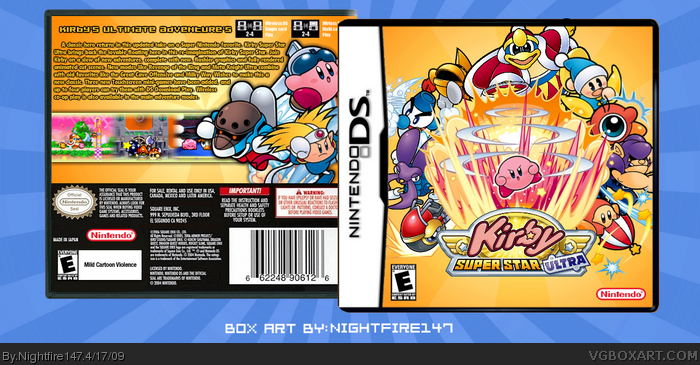Kirby Super Star Ultra box art cover