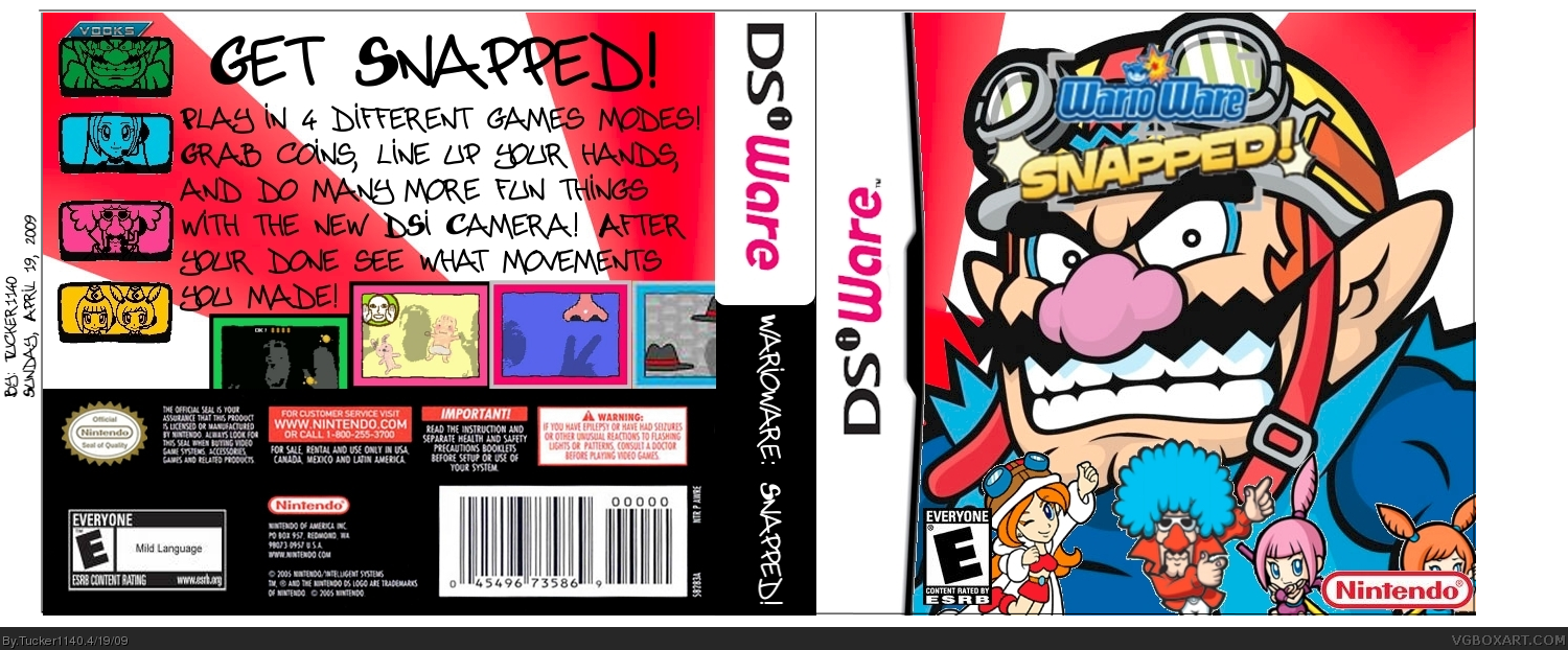 Warioware: Snapped! box cover