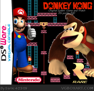 Dsiware Virtual Console: Donkey Kong box cover