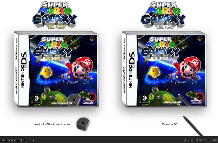 Super Mario Galaxy DS box art cover