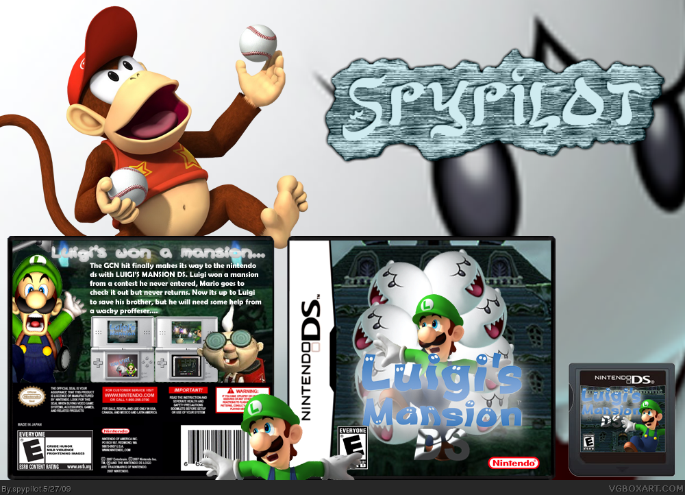 Luigi's Mansion: DS box cover