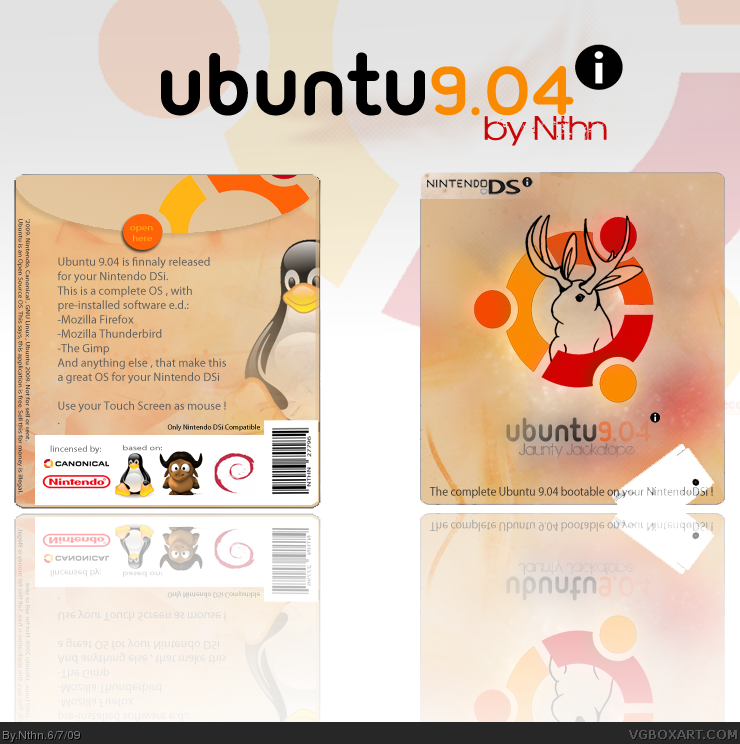 Ubuntu DS box cover