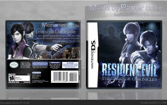 Resident Evil Darkside Chronicles box art cover
