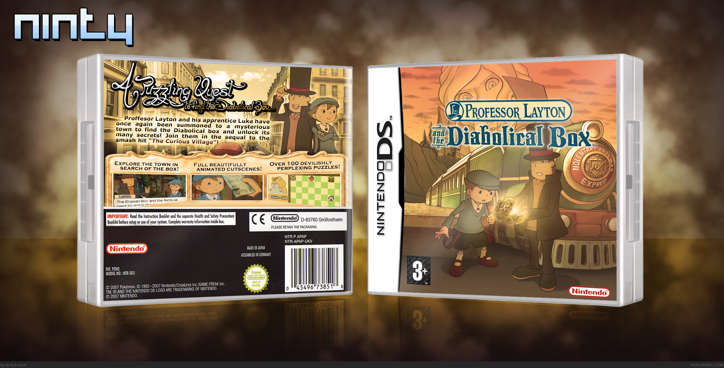 Professor Layton and the Diabolical Box box cover