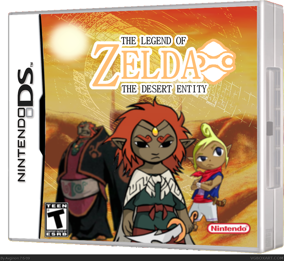 The Legend of Zelda:  The Desert Enitity box cover