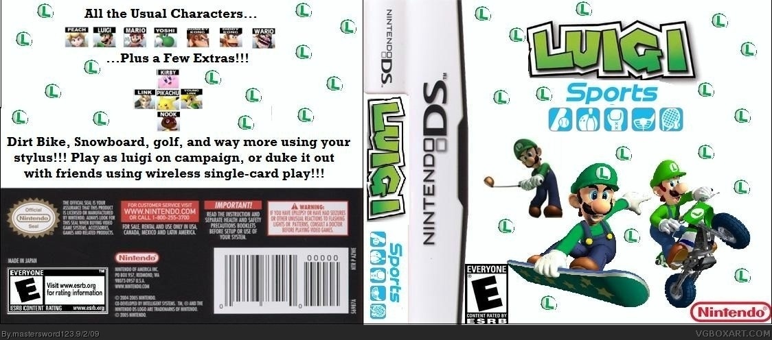 Luigi Sports box cover