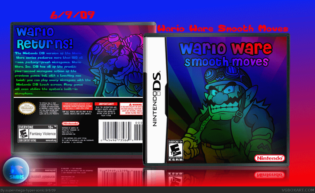 Wario Ware Smooth Moves box cover