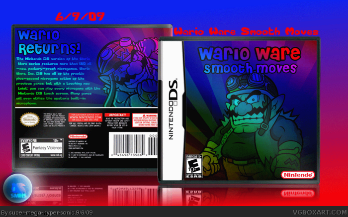 Wario Ware Smooth Moves box art cover