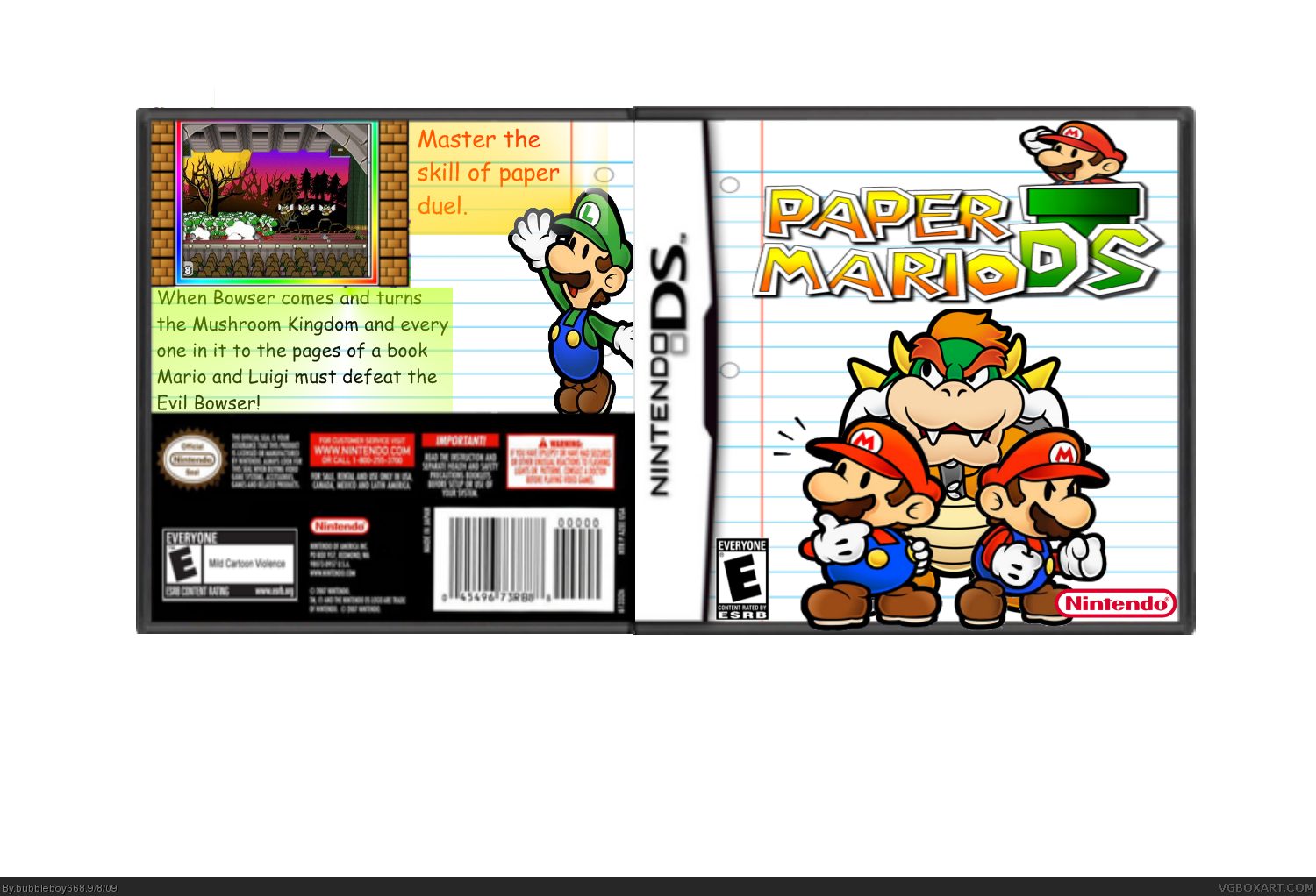 Paper Mario DS box cover