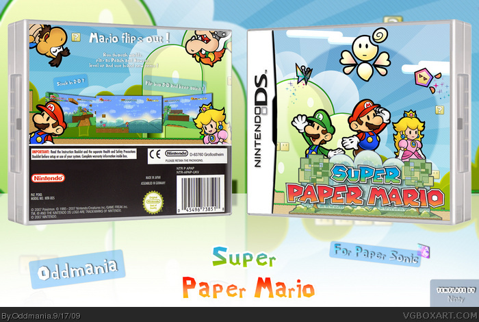 Super Paper Mario box art cover