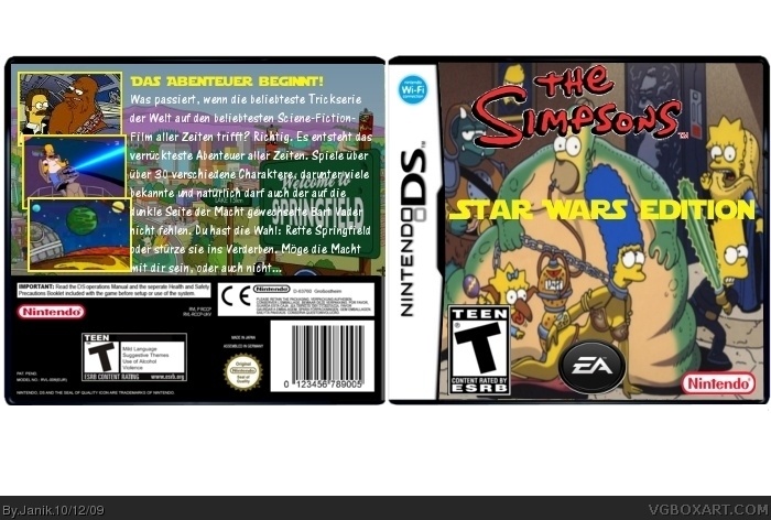 The Simpsons Star Wars Edition box cover