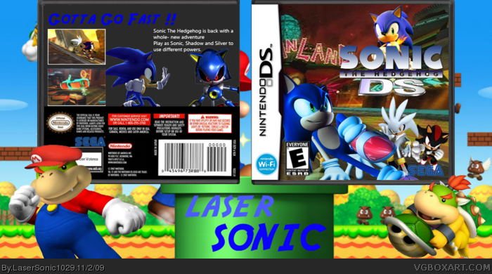 Sonic the Hedgehog DS box art cover