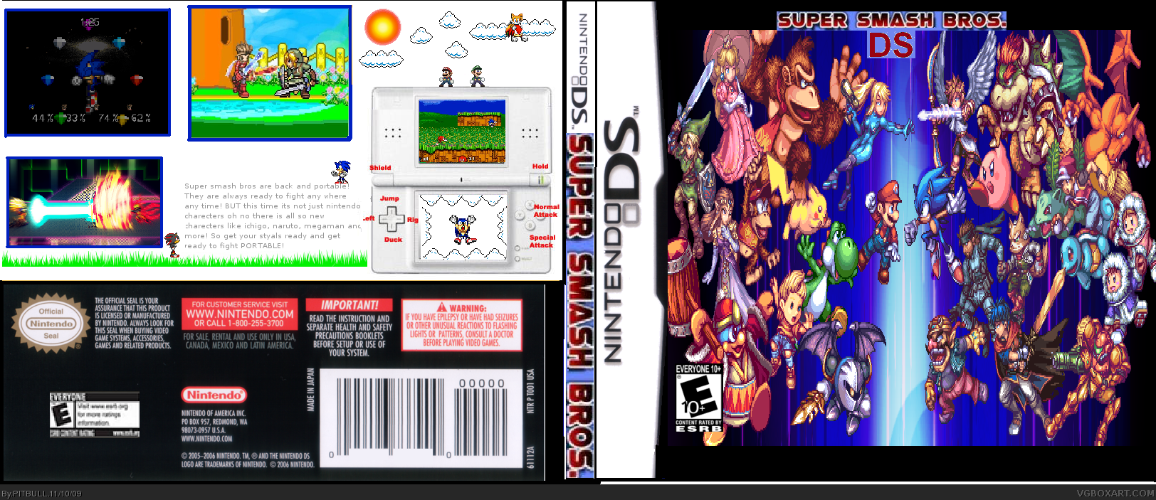 Super Smash Bros DS box cover