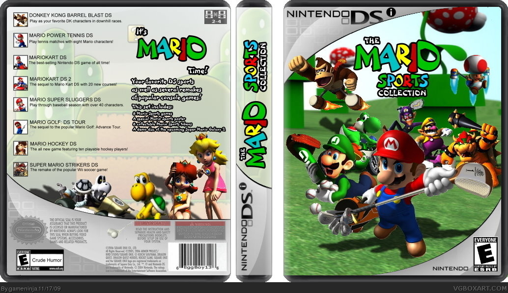 The Mario Sports DSI Collection box cover