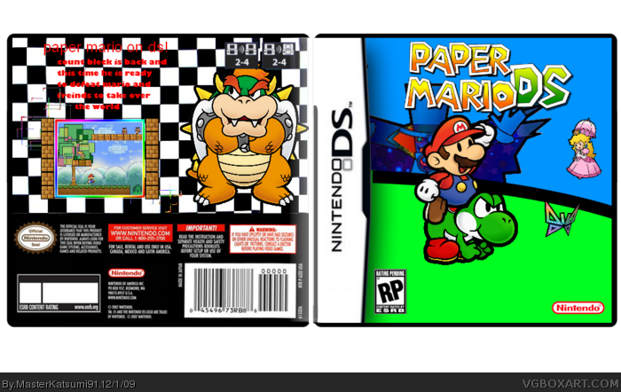 Paper Mario DS box art cover
