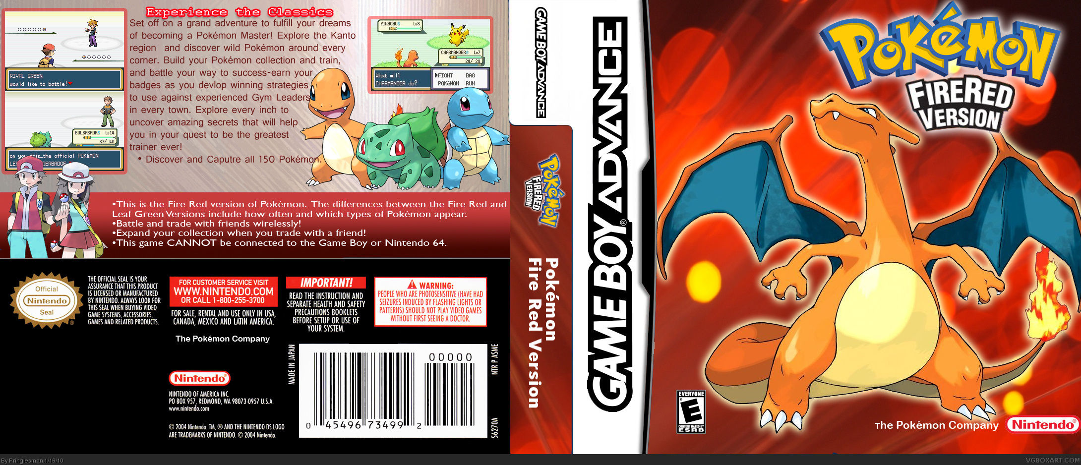 Pokemon: Gameboy Advance box cover