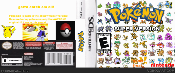 Pokemon Super Version box art cover