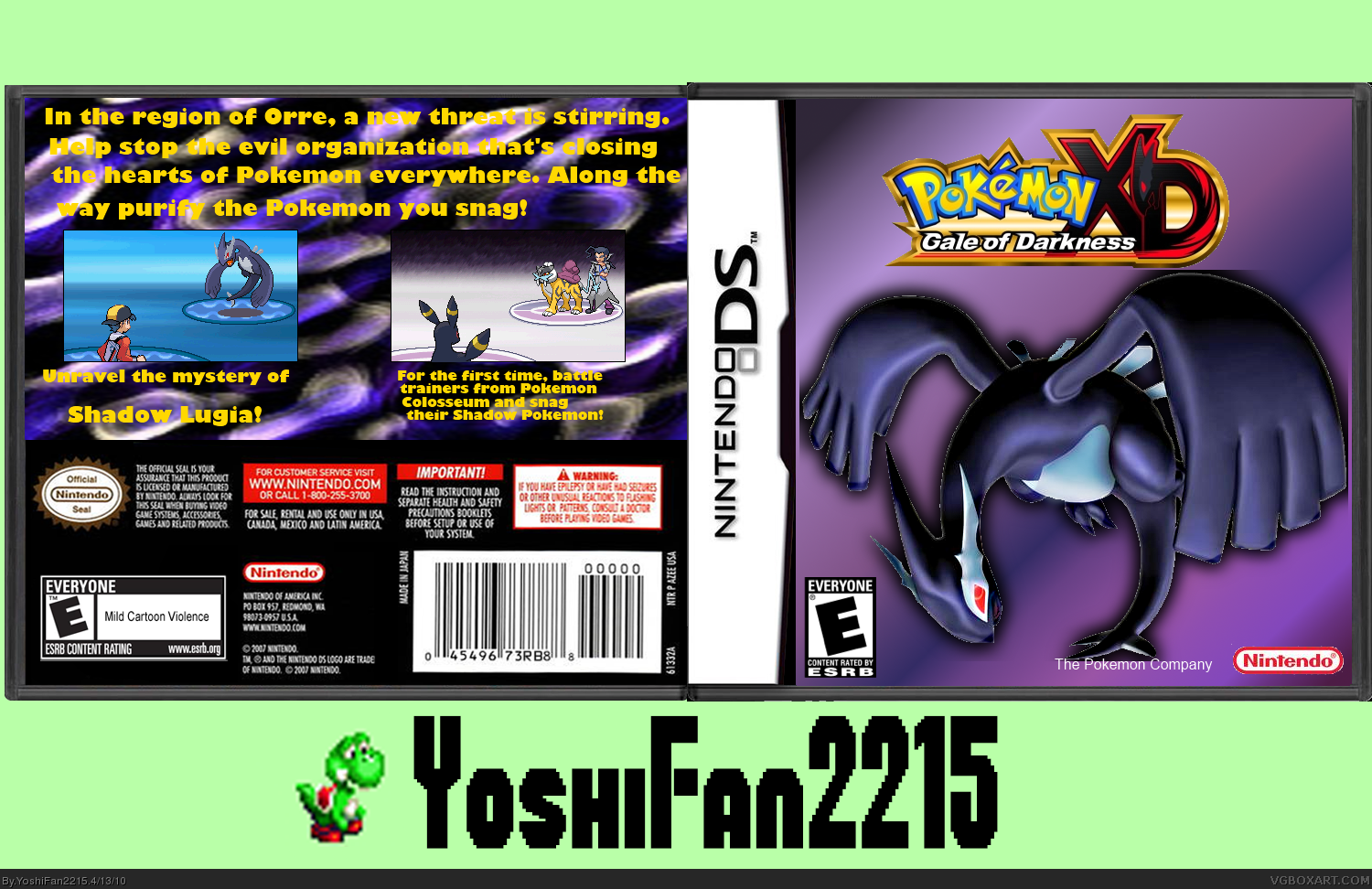 Pokemon XD Gale of Darkness DS box cover