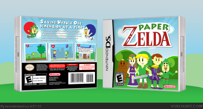 Paper Zelda box art cover
