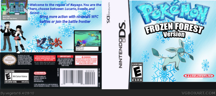 pokemon frozen forest version box art cover