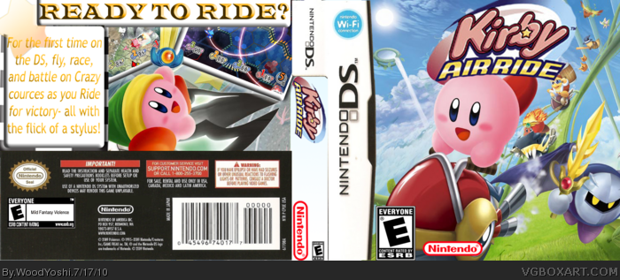 Kirby Airride box art cover