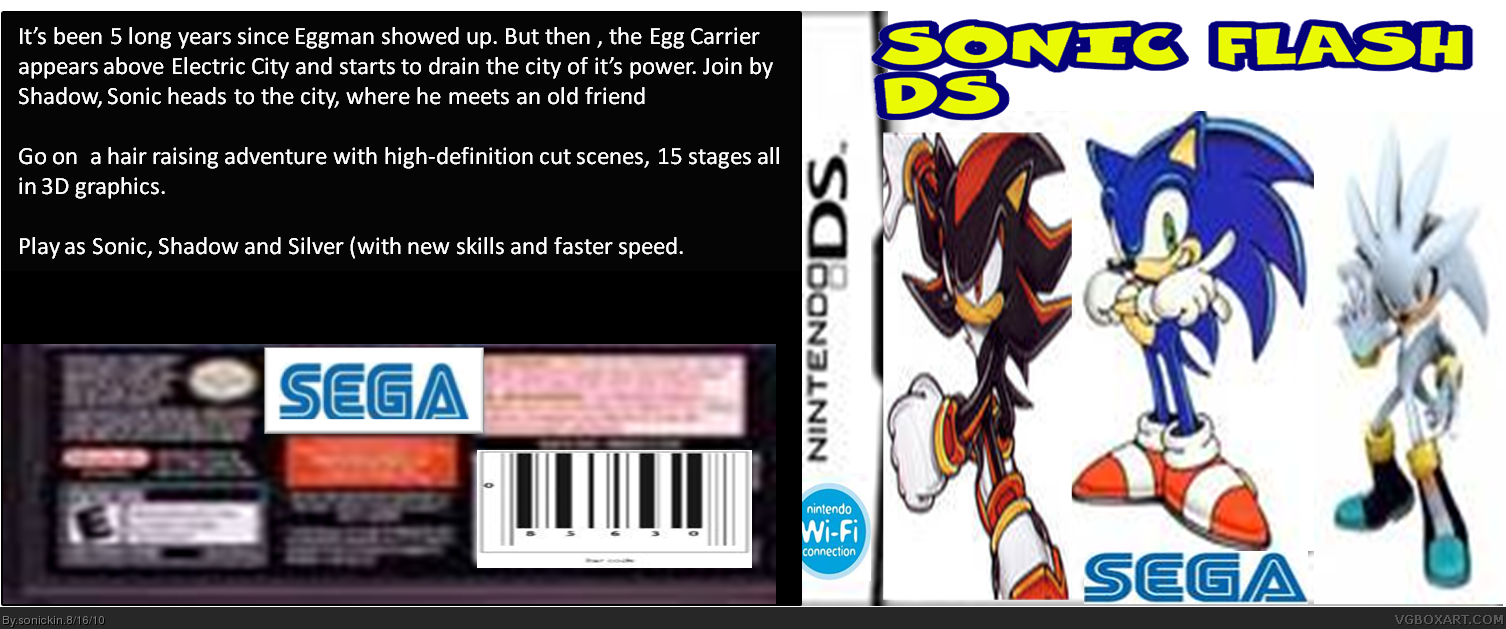 Sonic Flash DS box cover