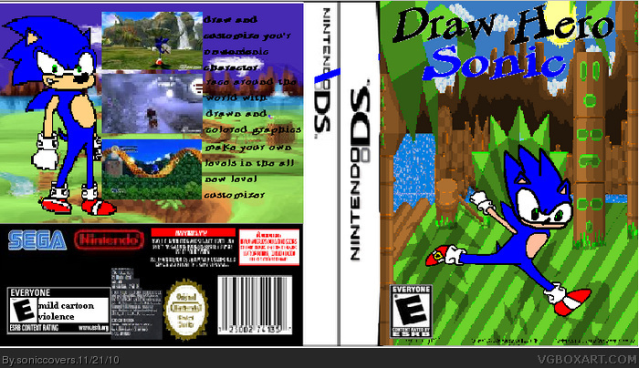 Draw Hero: Sonic version box art cover