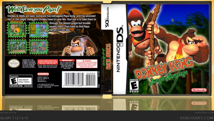 Donkey Kong in Jungle Rampage box art cover