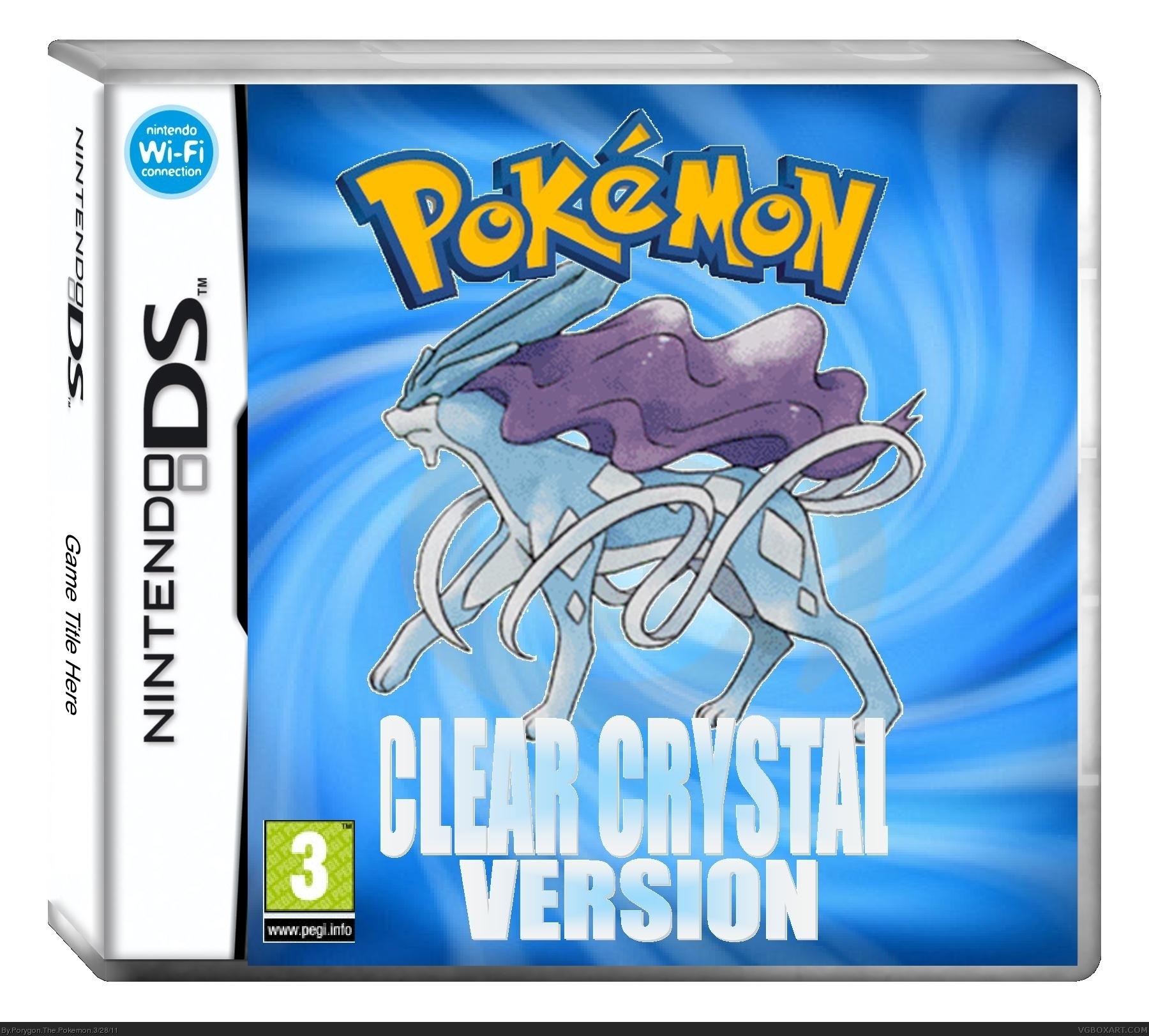 Pokemon Clear Crystal Version box cover