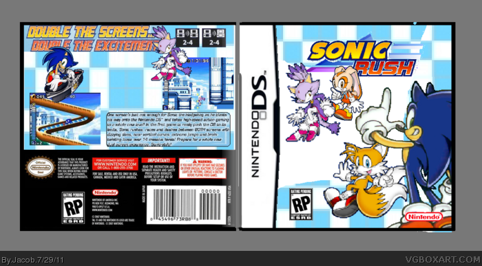 Sonic Rush box art cover