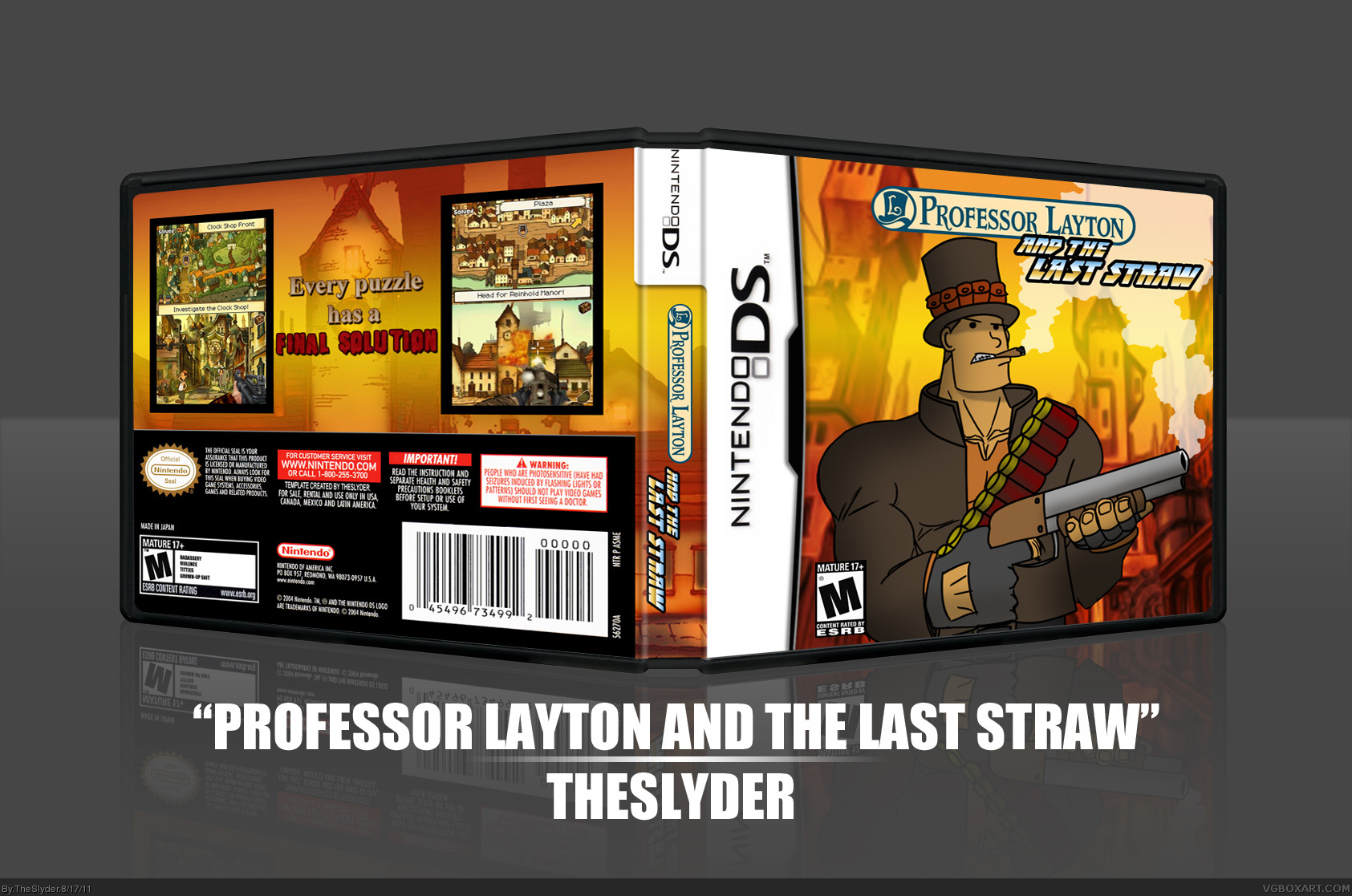 Professor Layton and the Last Straw box cover