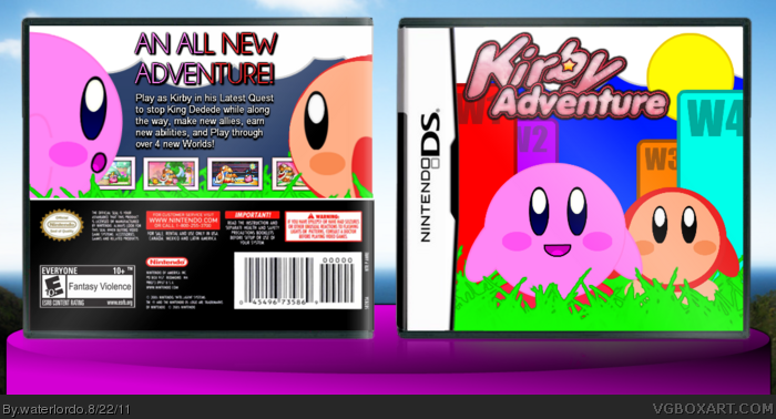 Kirby Adventure box art cover
