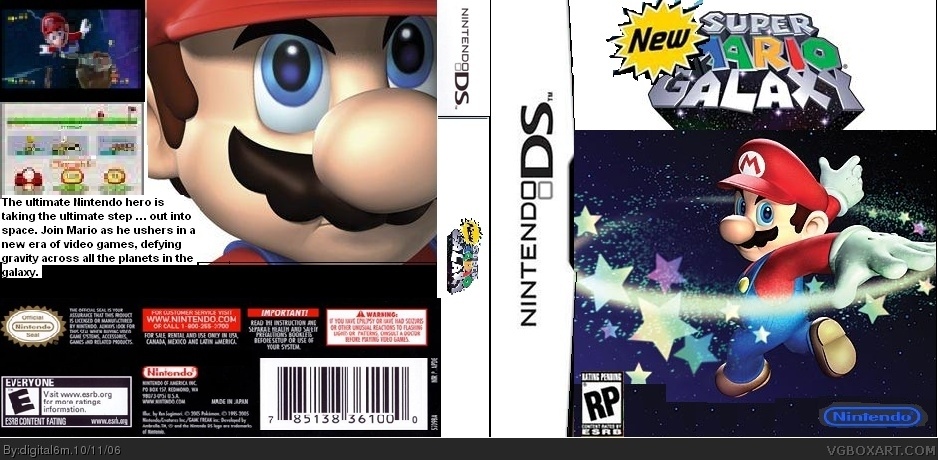 New Super Mario Galaxy box cover