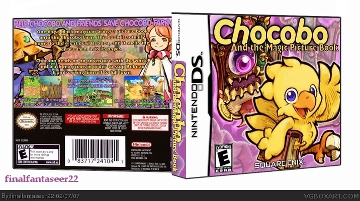 Chocobo and the Magic Picture Book box cover