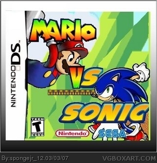 Mario vs Sonic box cover