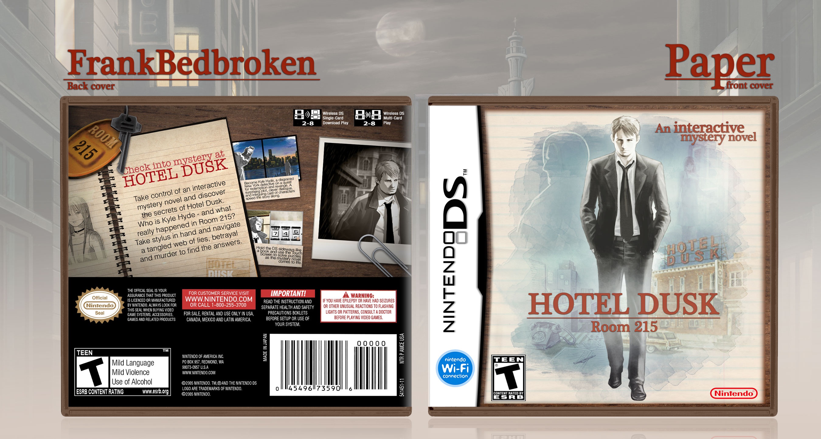 Hotel Dusk: Room 215 box cover
