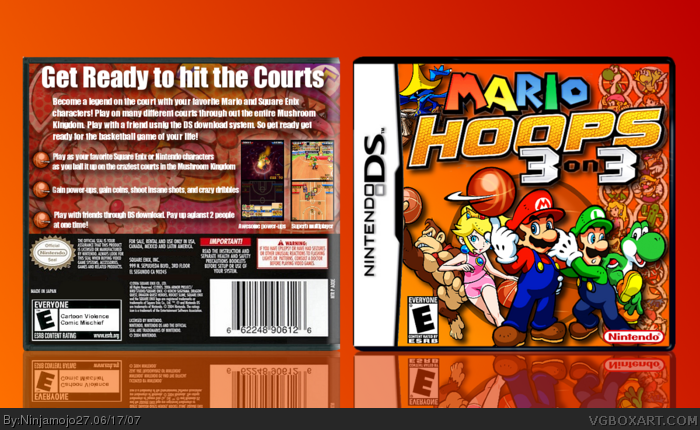 Mario Hoops: 3 on 3 box art cover