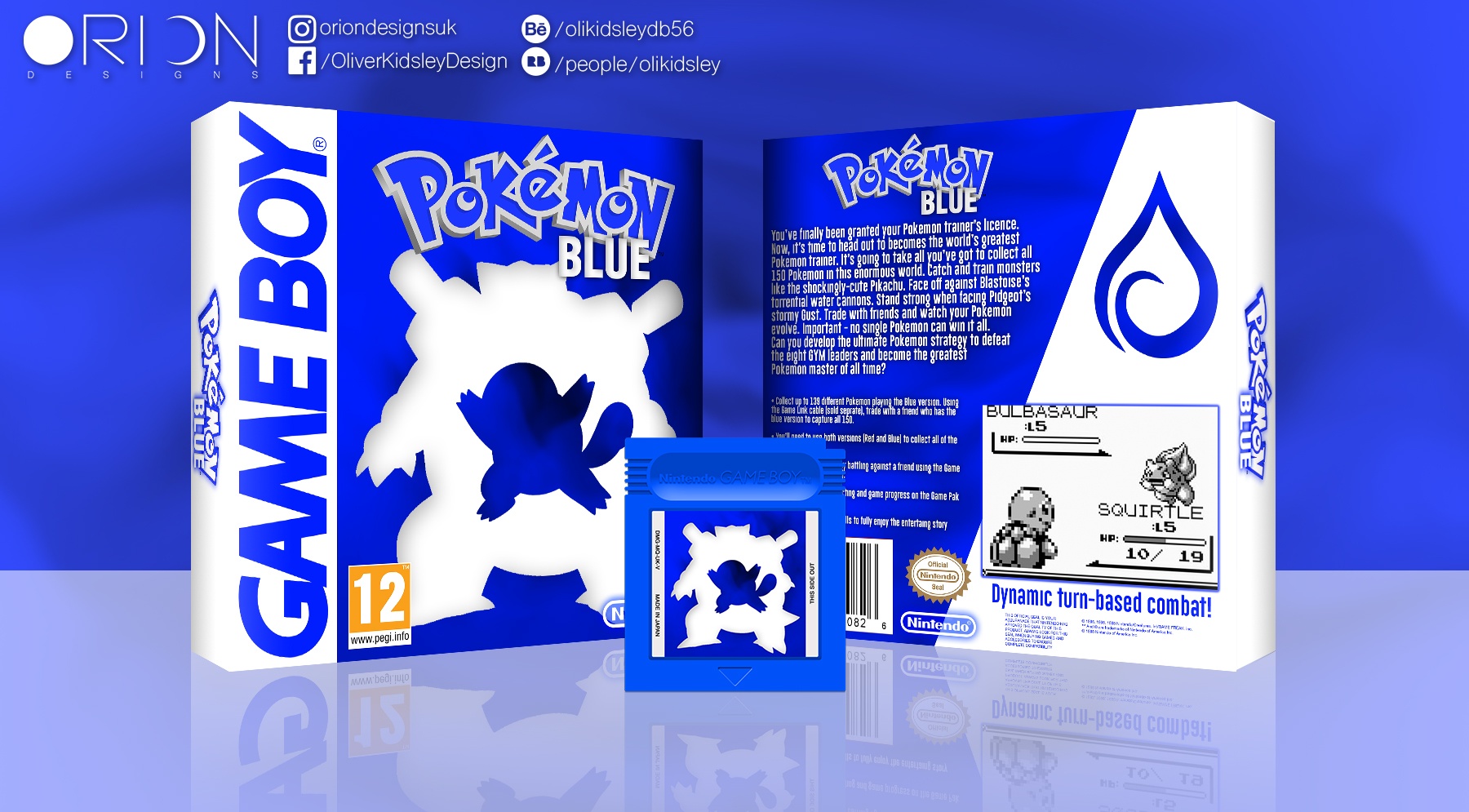 Pokemon Blue box cover