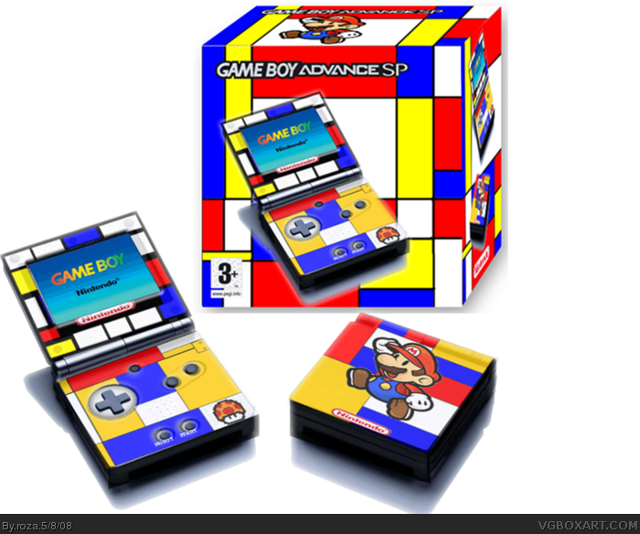 Game Boy Advance Limited Mario Bauhaus Edition box art cover