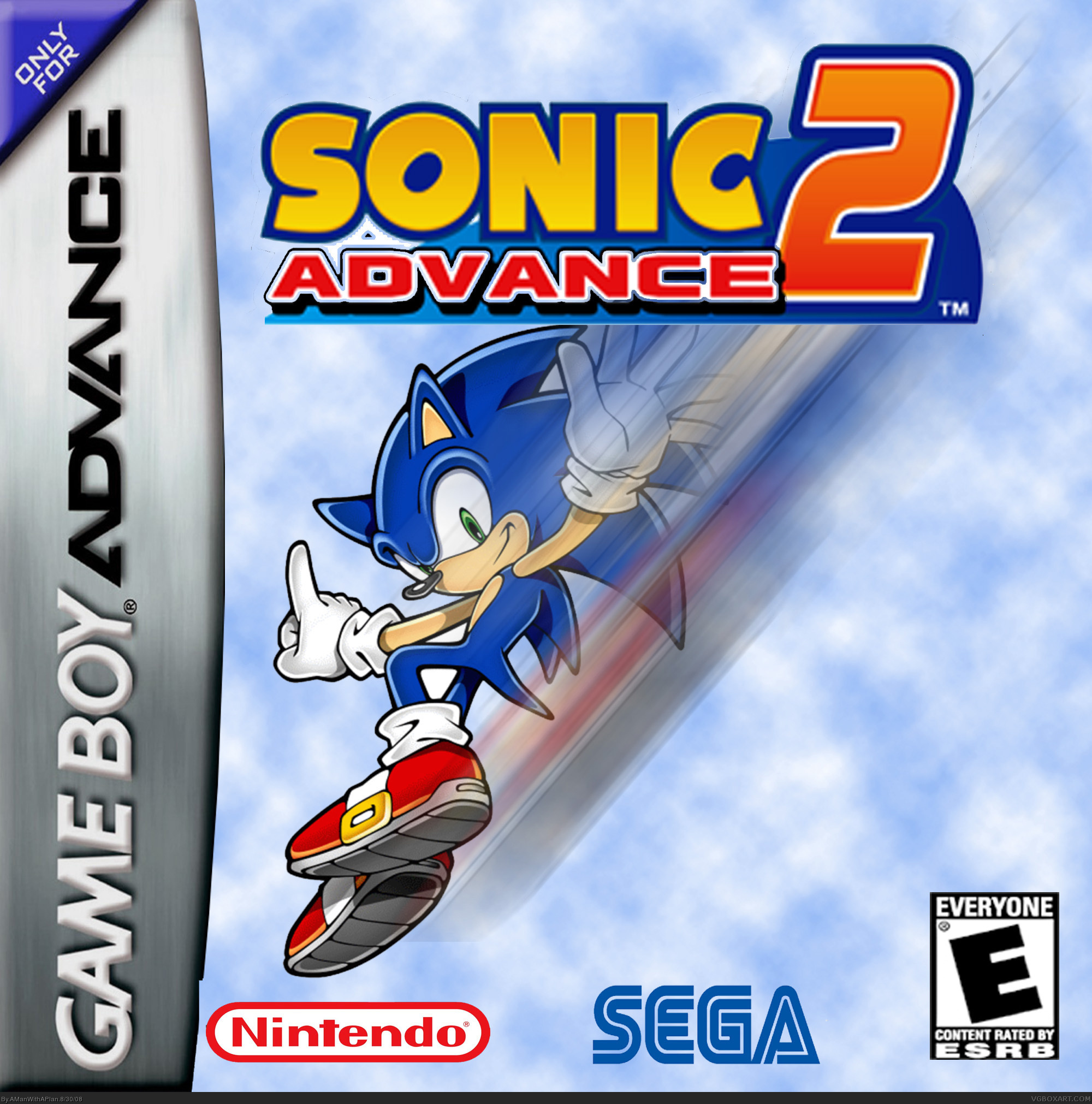 Sonic Advance 2 box cover