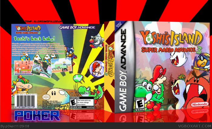 Yoshi's Island: Super Mario Advance 3 box art cover