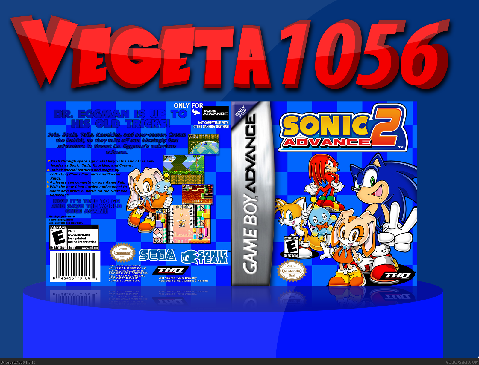 Sonic Advance 2 box cover