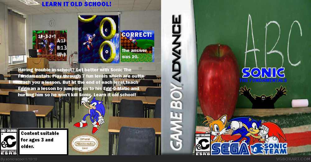 Sonic The Fundamentals box cover