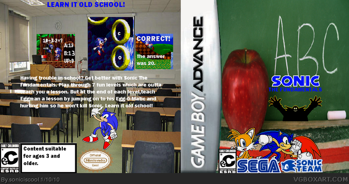 Sonic The Fundamentals box art cover