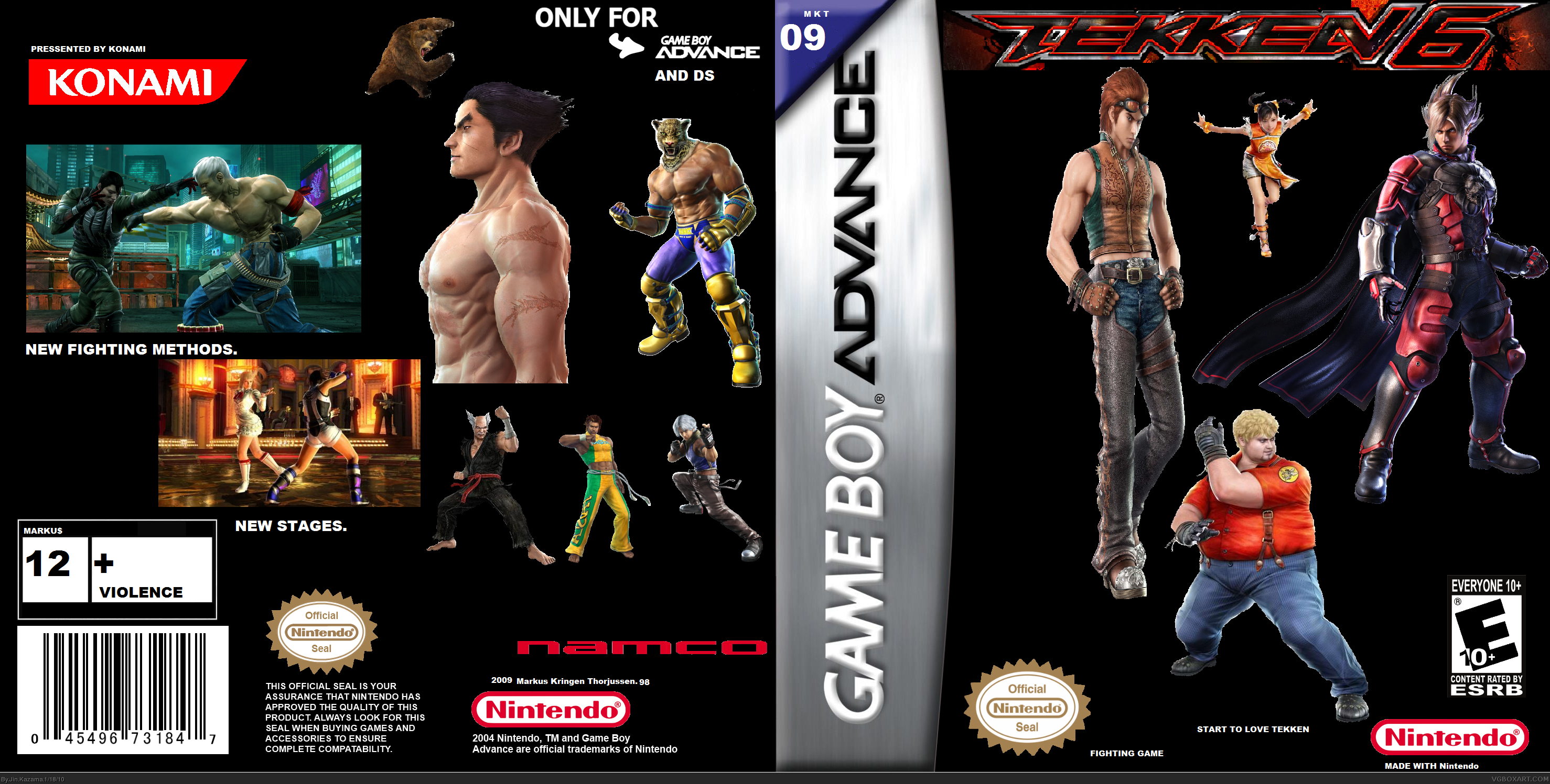 Tekken 6 GBA box cover