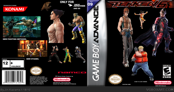Tekken 6 GBA box art cover