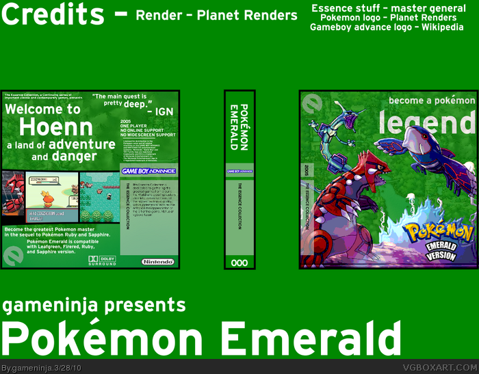 Pokemon Emerald box art cover