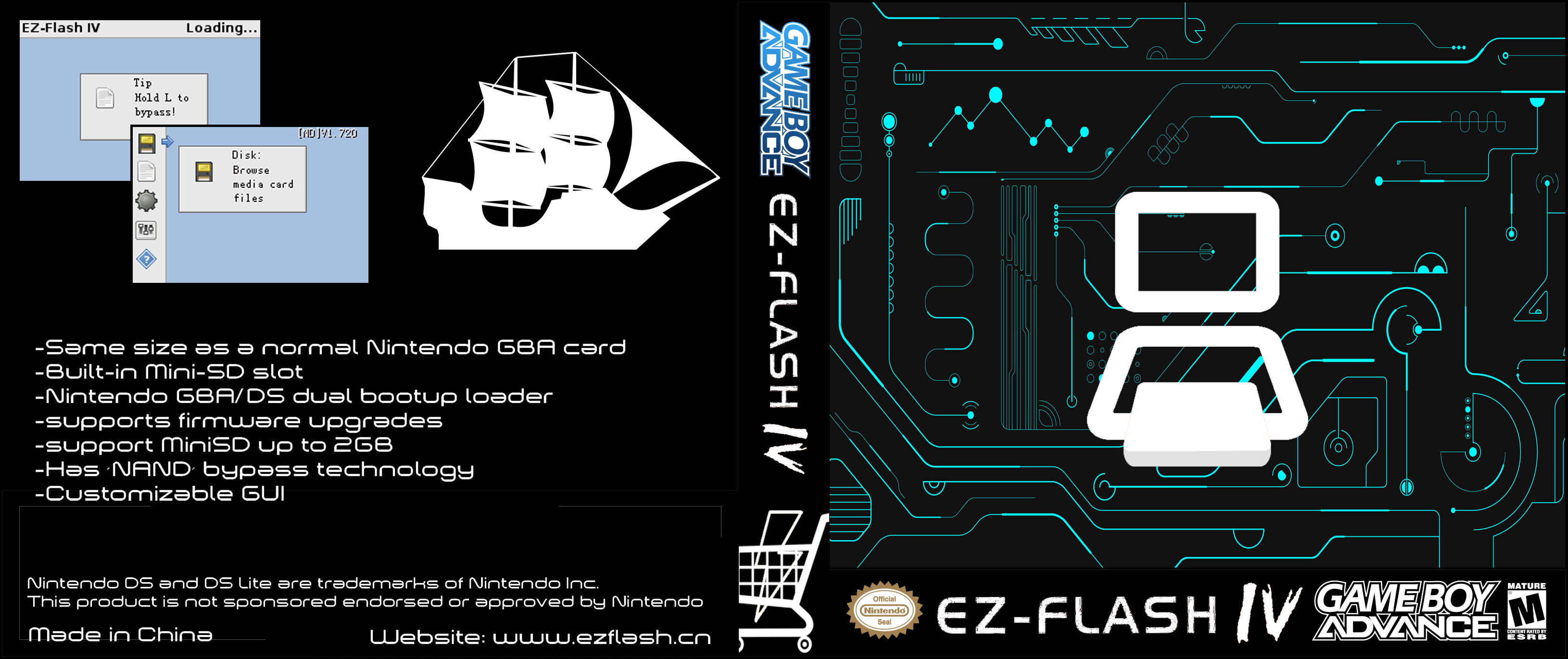 EZ-Flash IV box cover